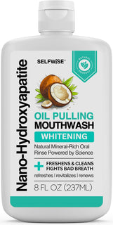 Enjuague bucal blanqueador con nano-hidroxiapatita y oil pulling pa...