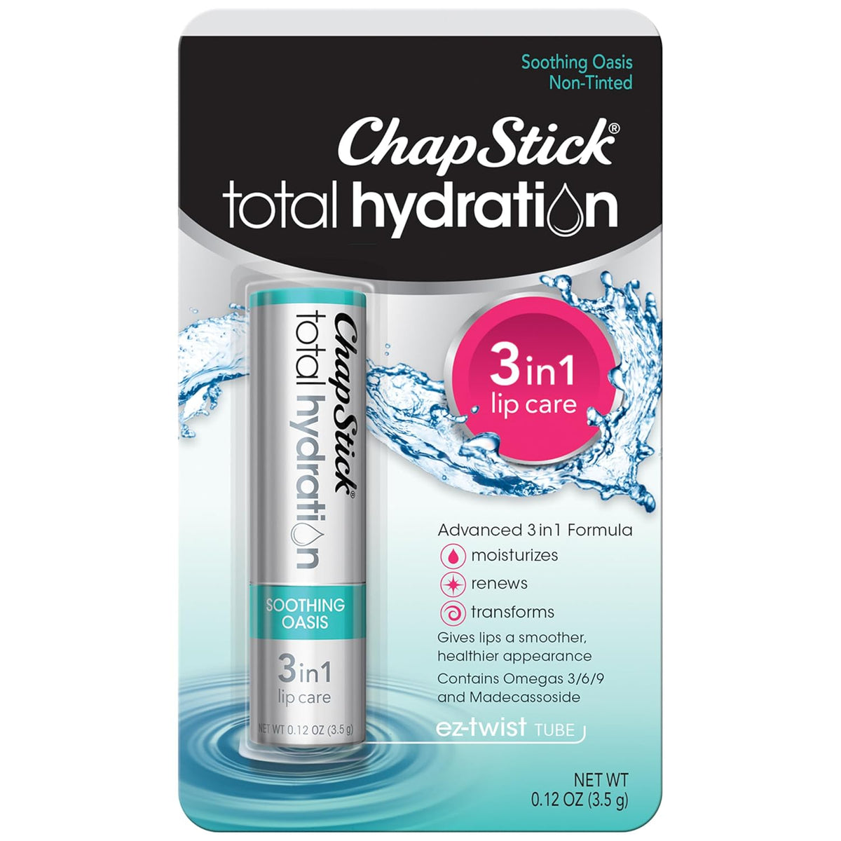 ChapStick Total Hydration Soothing Oasis - Tubo de bálsamo labial h...