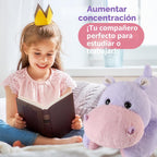 meowtastic Hippo Peluche Pesado, Almohada de Felpa para Niños
