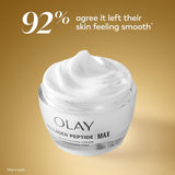 Olay Hidratante facial con péptido de colágeno, crema reafirmante p...