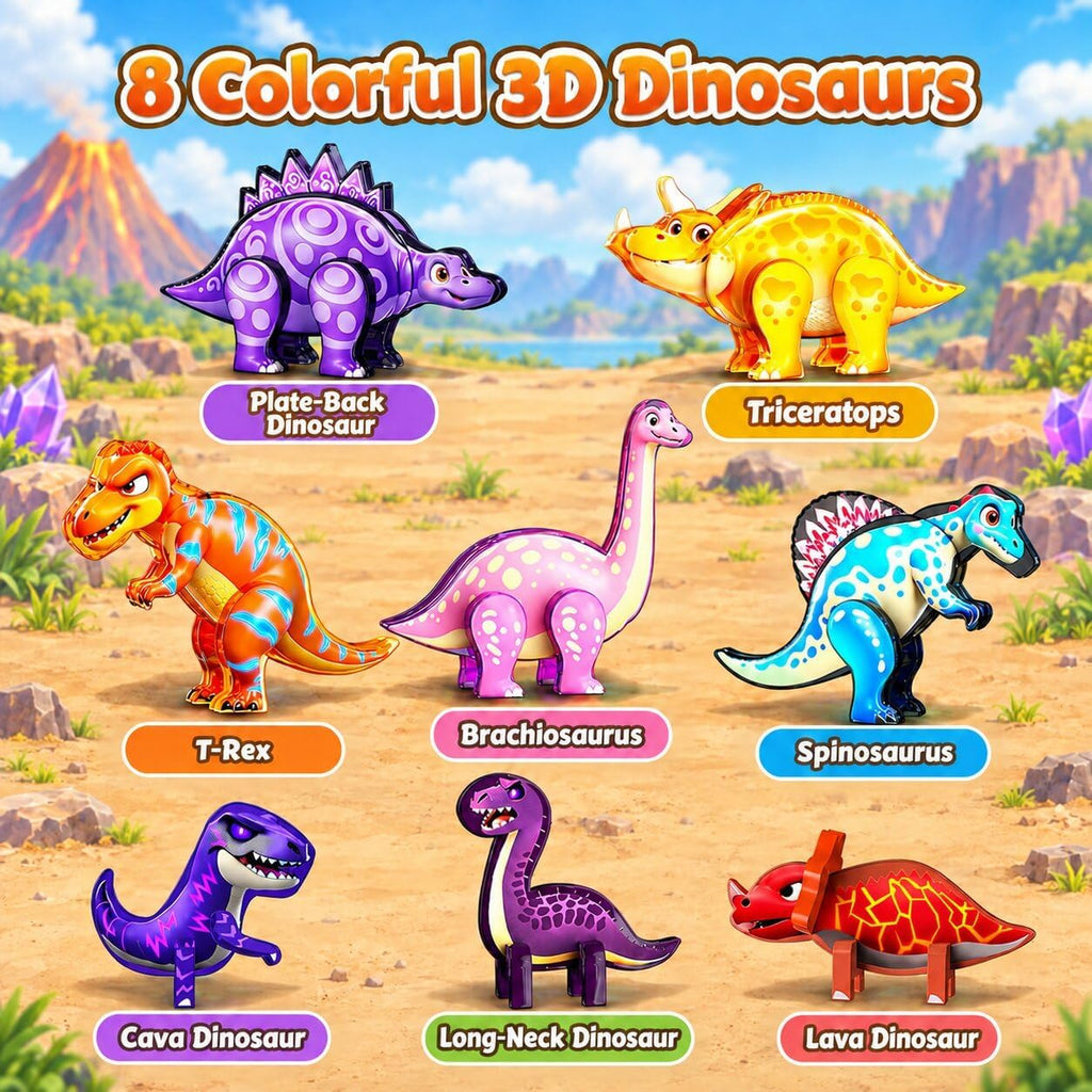 GobiDex Juguetes magnéticos de dinosaurios para niños de 3 a 5 años