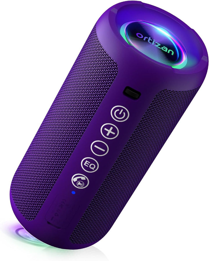 Ortizan Altavoz Bluetooth portátil: IPX7 impermeable, sonido fuerte...