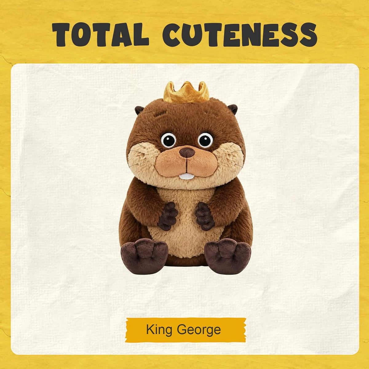 MINISO Disney Pixar Hoppers King George - Peluche de 13 pulgadas