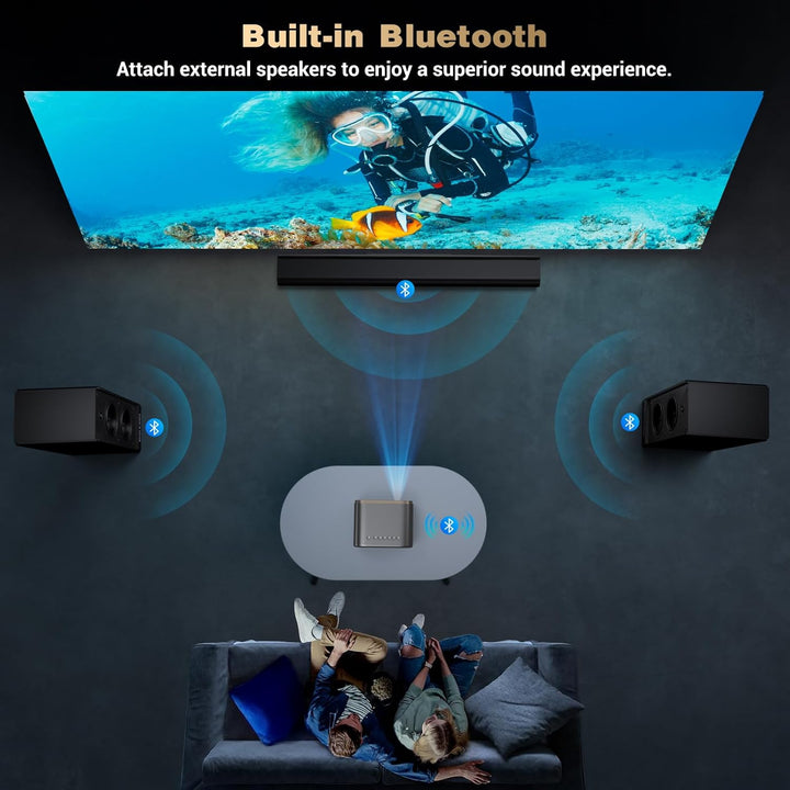 Proyector con WiFi y Bluetooth: [Auto Focus\/Keystone] - Proyector...