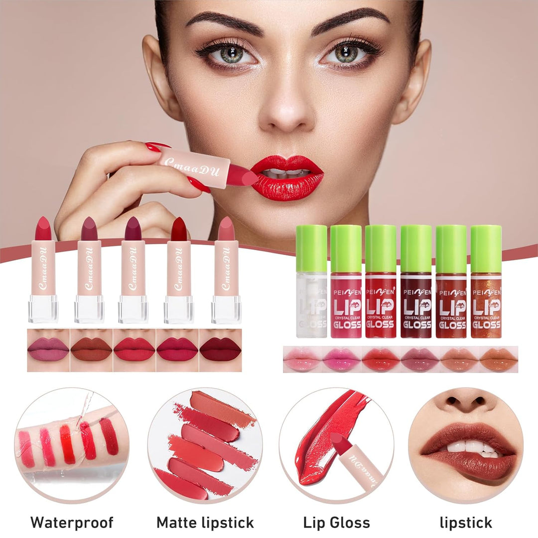 Kit de maquillaje todo en uno, kit de maquillaje de viaje, juego de...