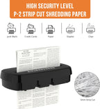 woolsche - Trituradora de papel para oficina en casa, corte de tiras de 10 hojas con canasta de 3.17 galones, nivel de seguridad P-2, trituradora de CD y tarjetas de crédito, duradera y rápida, sistema a prueba de atascos, certificado ETL