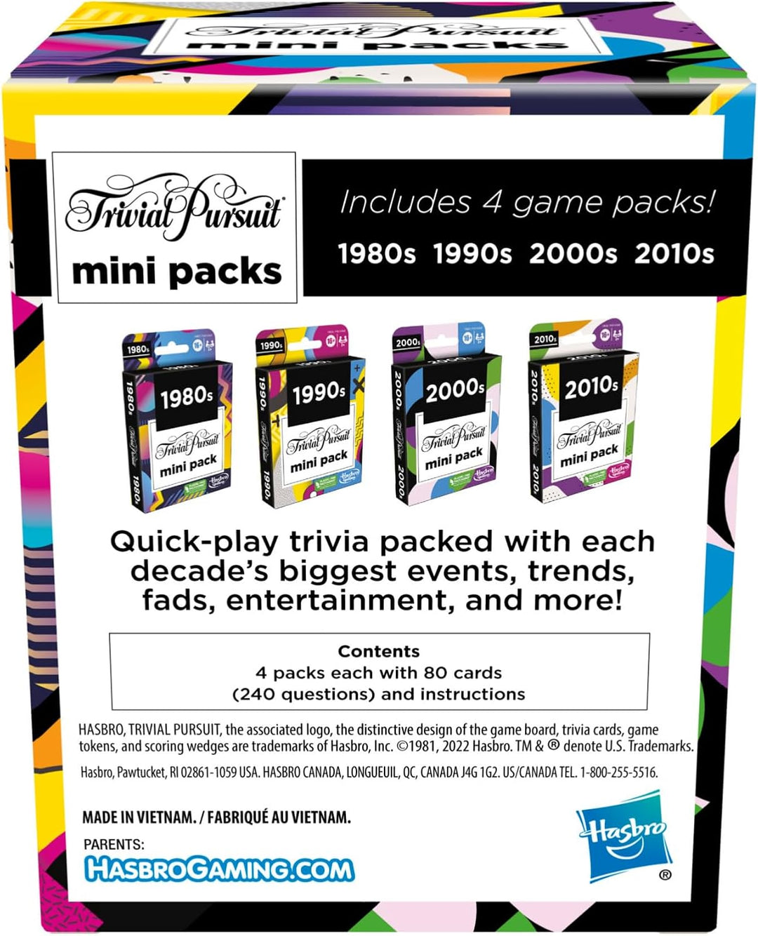 GAMES Trivial Pursuit Mini Packs Multipack Preguntas