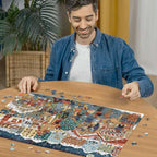 Ravensburger - Christmas Market - Rompecabezas de 1000 Piezas - Encuentra Regalos Preciosos en Este Encantador Mercado Rural - Detalle Impresionante - Calidad Premium - Edades 12+