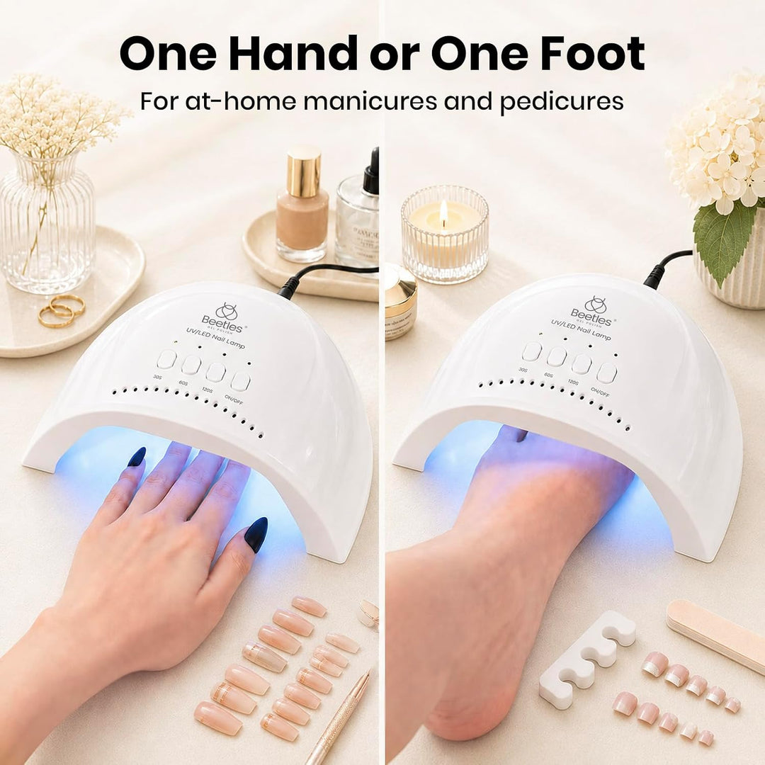Beetles - Lámpara de uñas UV \u2013 Lámpara LED de uñas con 3 tempo...