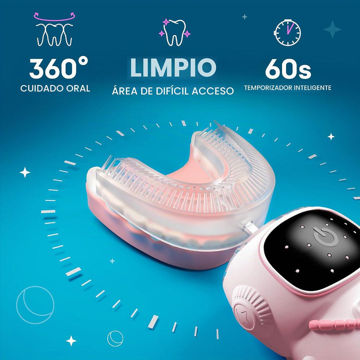 Bendi Cepillo de dientes eléctrico para niños, diseño de astronauta...