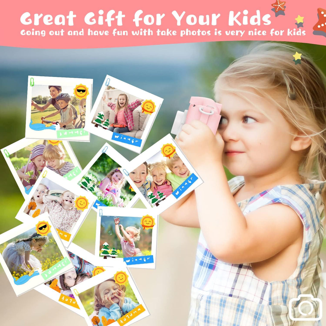 Dwfit Cámara de selfie mejorada para niños, regalos de cumpleaños d...