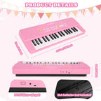 37 teclas para niños pequeños, teclado de piano eléctrico, pianos con micrófono