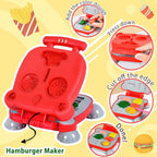 3 en 1 Color Dough Kitchen Creations Set, 12 Colors Dough