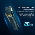 OLIGHT Perun 3 - Linterna frontal recargable, luz roja, impermeable