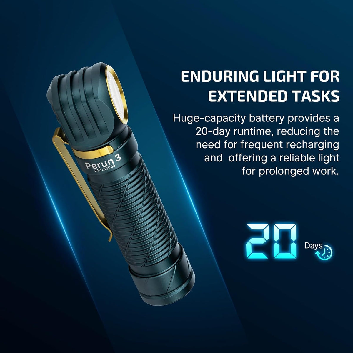 OLIGHT Perun 3 - Linterna frontal recargable, luz roja, impermeable