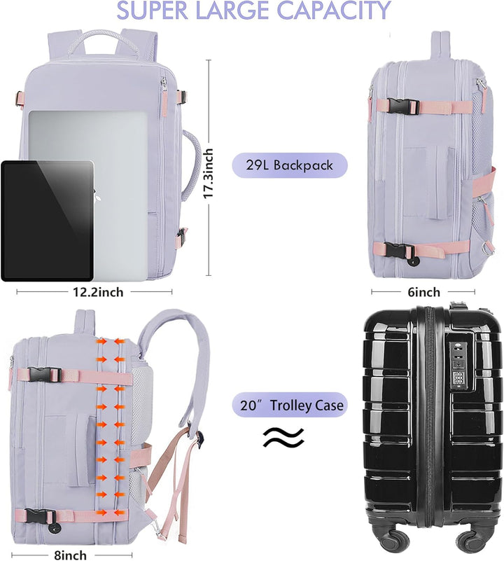 Mochila de viaje de Beraliy aprobada por aerolíneas, para hombres y...