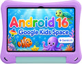 Tablet infantil de 10 pulgadas, tableta Android 16 para niños, controles