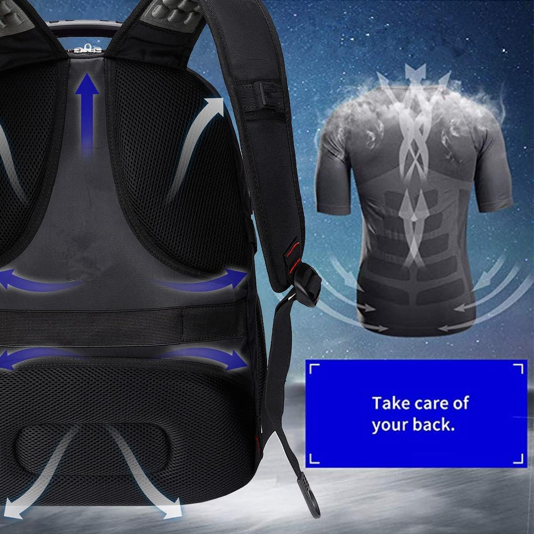 SHRRADOO Mochila de viaje extragrande para laptop de 50 litros con...