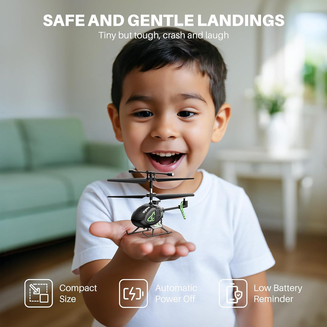 SYMA Mini helicóptero RC S100 con estabilizador de giroscopio, rete...