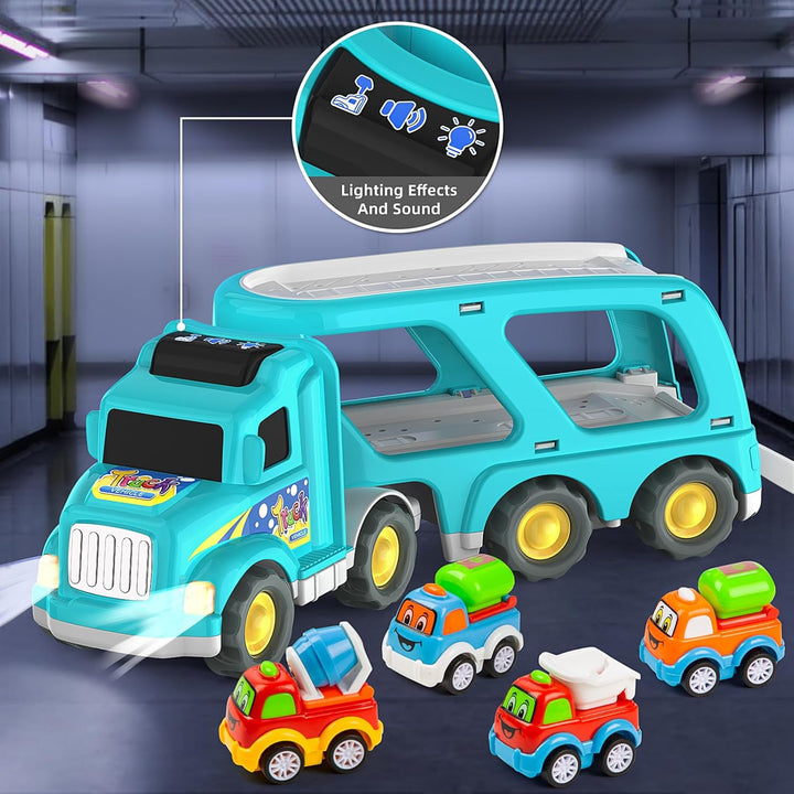 Veslier Camiones de juguete para niños y niñas de 2, 3, 4, 5 años,...