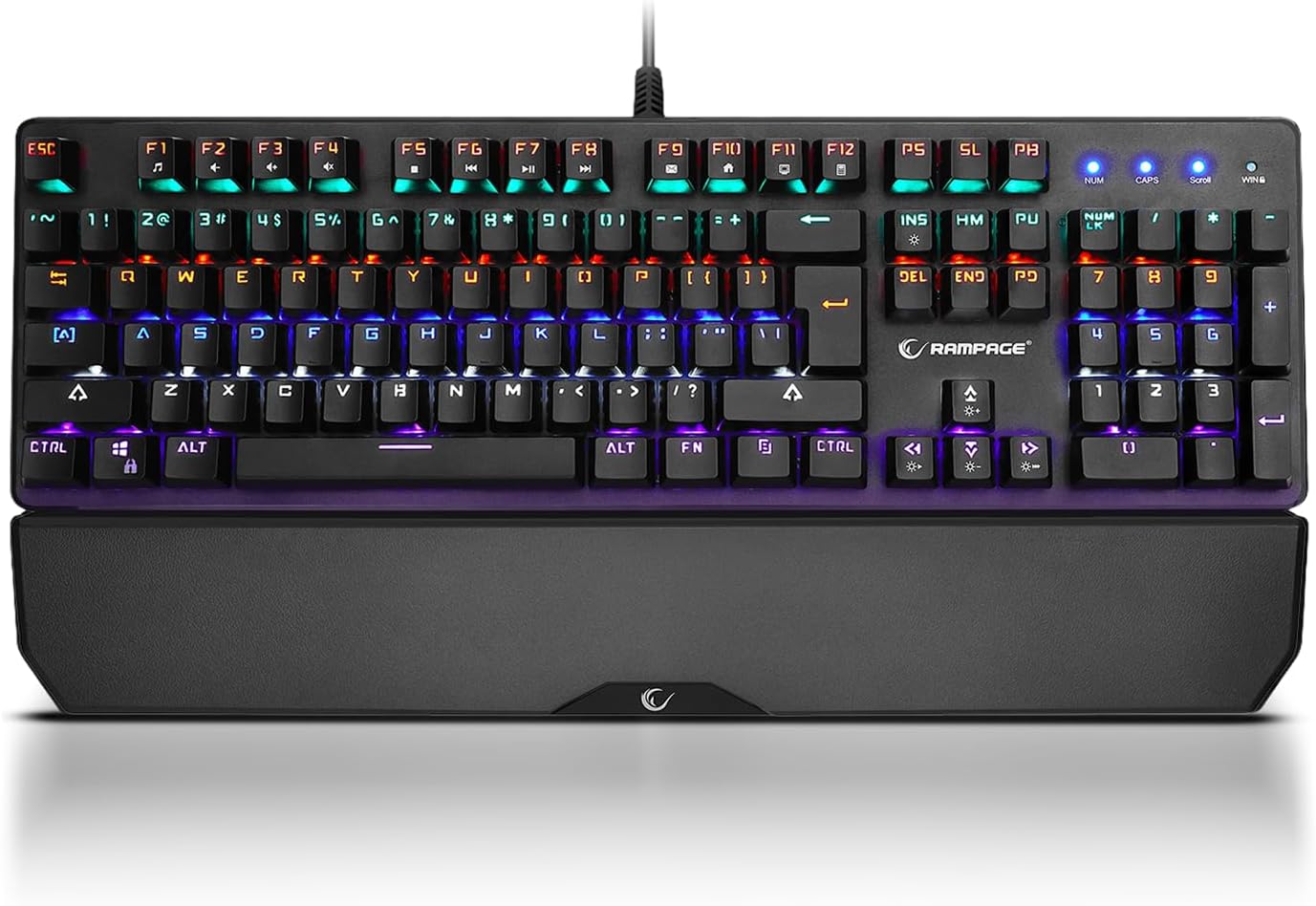 RAMPAGE GEAR KB-R86 Umbra Teclado mecánico para juegos \u2013 Inter...
