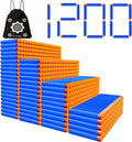 POKONBOY 1200 Pack Refill Darts Recargas Compatibles con Armas Nerf, Dardos de Espuma Recarga Compatibles con Armas Nerf N-Strike Elite Series Juguetes para Niños