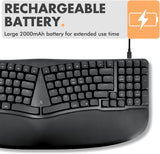 Teclado ergonómico mecánico de bajo perfil X9 Performance - (BT + 2...