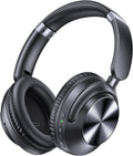 TAGRY Auriculares híbridos con cancelación activa de ruido, 100 horas de reproducción, inalámbricos, sobre la oreja, Bluetooth con carga rápida, audio de alta resolución