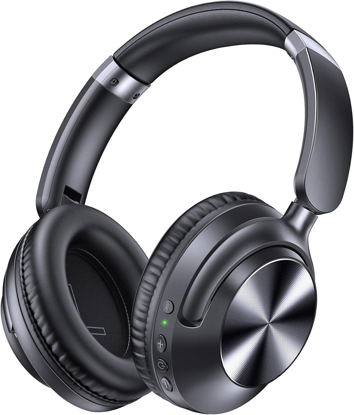 TAGRY Auriculares híbridos con cancelación activa de ruido, 100 horas de reproducción, inalámbricos, sobre la oreja, Bluetooth con carga rápida, audio de alta resolución
