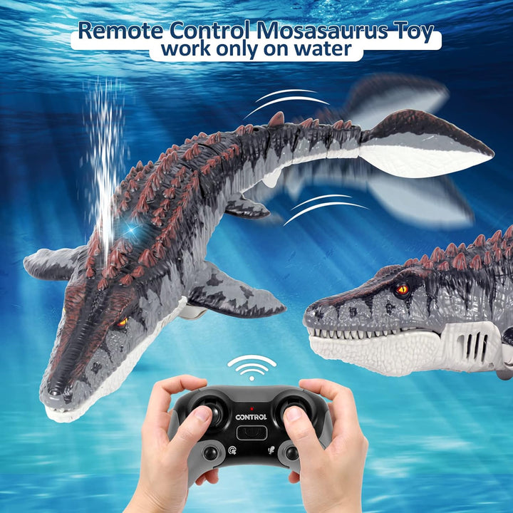 fromeasy Mosasaurus - Juguetes de dinosaurio mejorados, juguete de...