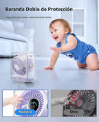 KIMMOO Ventilador de escritorio USB, ventilador de mesa silencioso...