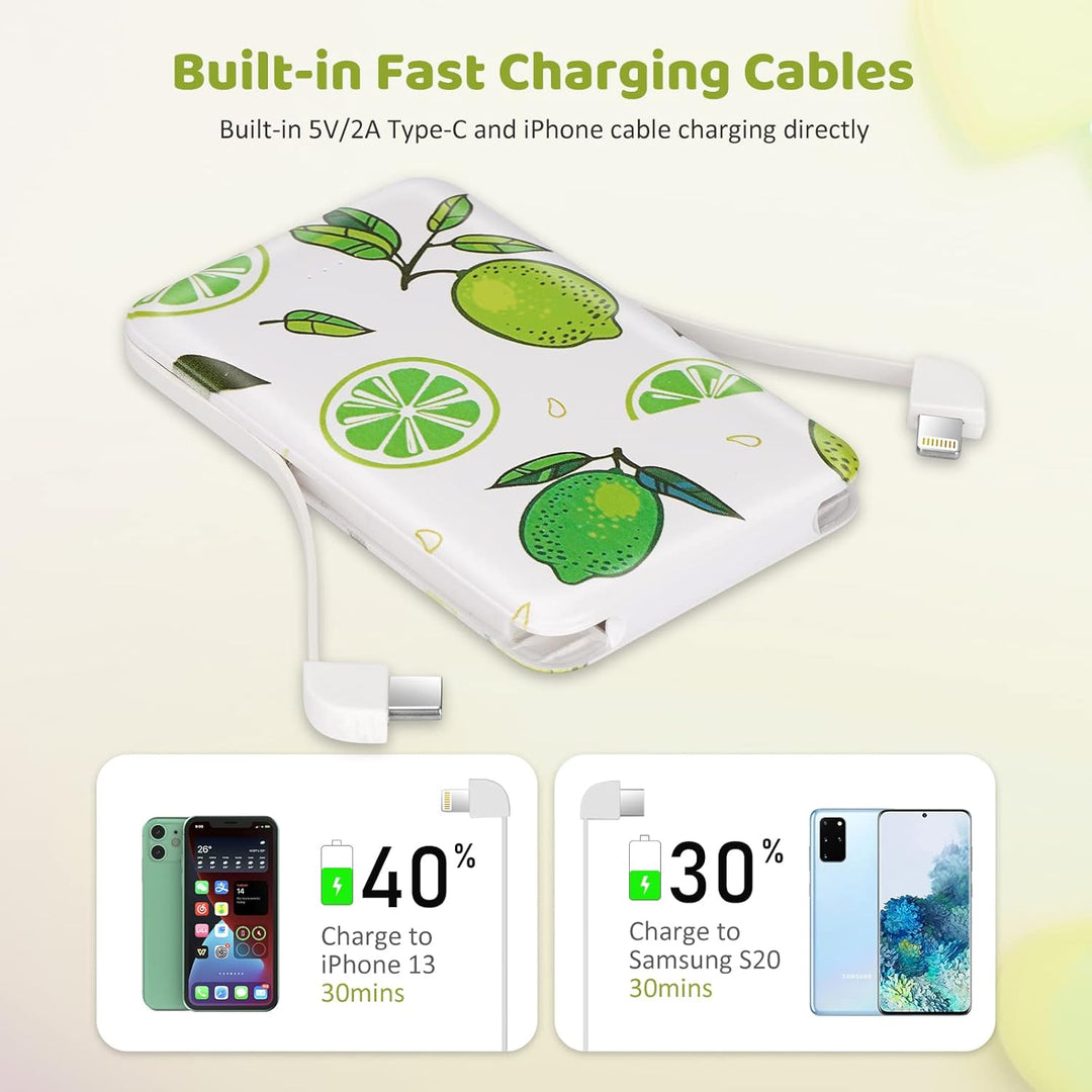 Sethruki Cargador Portátil 5000mAh Lindo Ultra Delgado Banco de Ene...