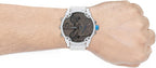 Diesel Mr. Daddy 2.0 - Reloj de hombre con cronógrafo de tamaño extra grande y correa de acero inoxidable, silicona o cuero