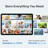 Frameflow Tablet de 10 pulgadas, Android 16 Tablets con funda, 16 G...