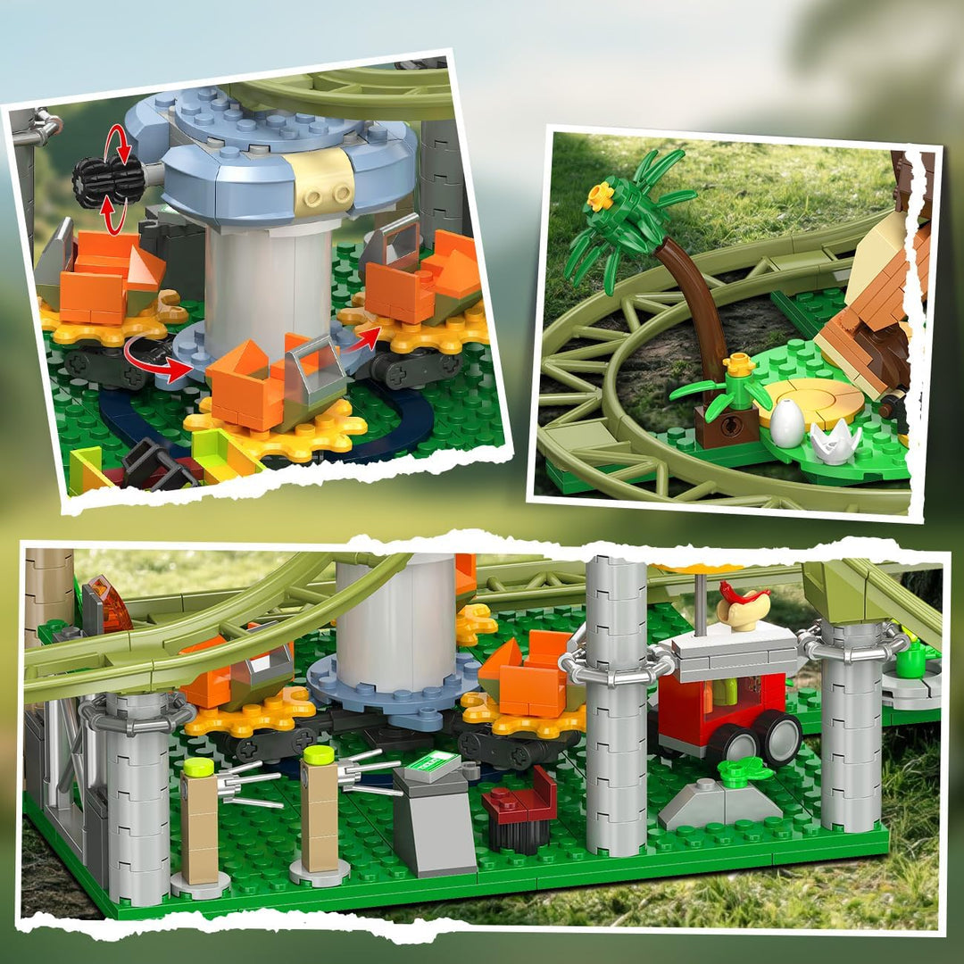 HOGOKIDS Juego de construcción de montaña rusa de
