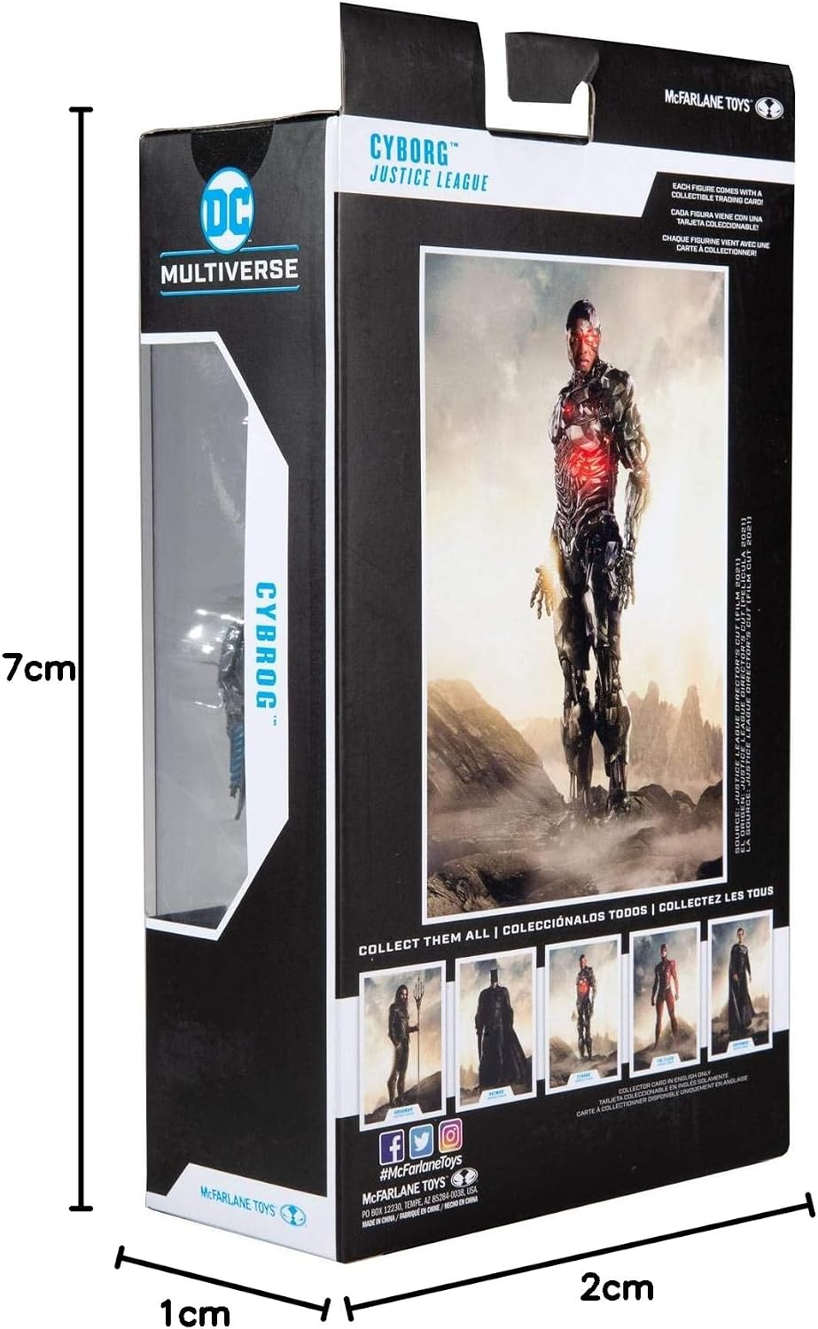 McFarlane Toys DC Justice League Movie Cyborg - Figura de acción de...