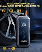 YaberAuto Arrancador 11 en 1 6000A 150PSI con compresor de aire 80Wh 160wDC