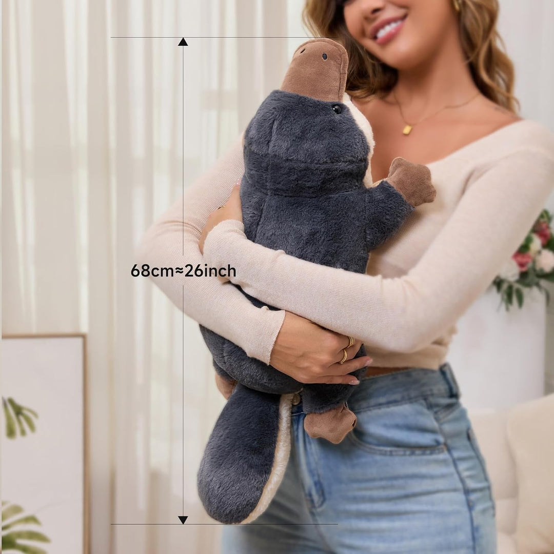 Liraziva Peluche de ornitorrinco, animal de peluche suave de ornito...