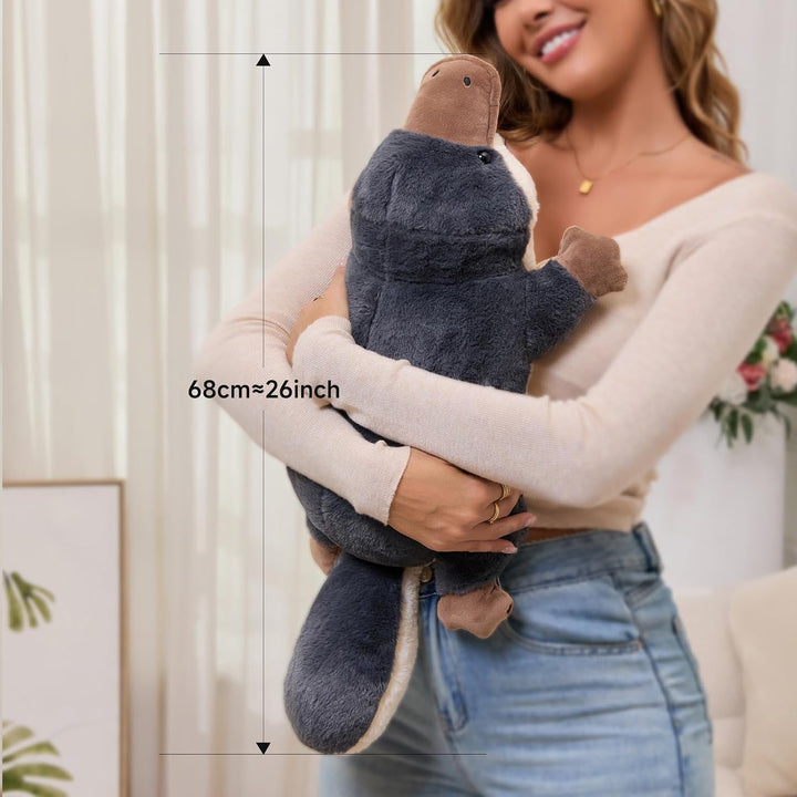 Liraziva Peluche de ornitorrinco, animal de peluche suave de ornito...