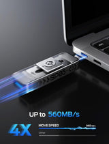 MOVE SPEED Unidades de estado sólido de 2 TB con puertos duales y d...