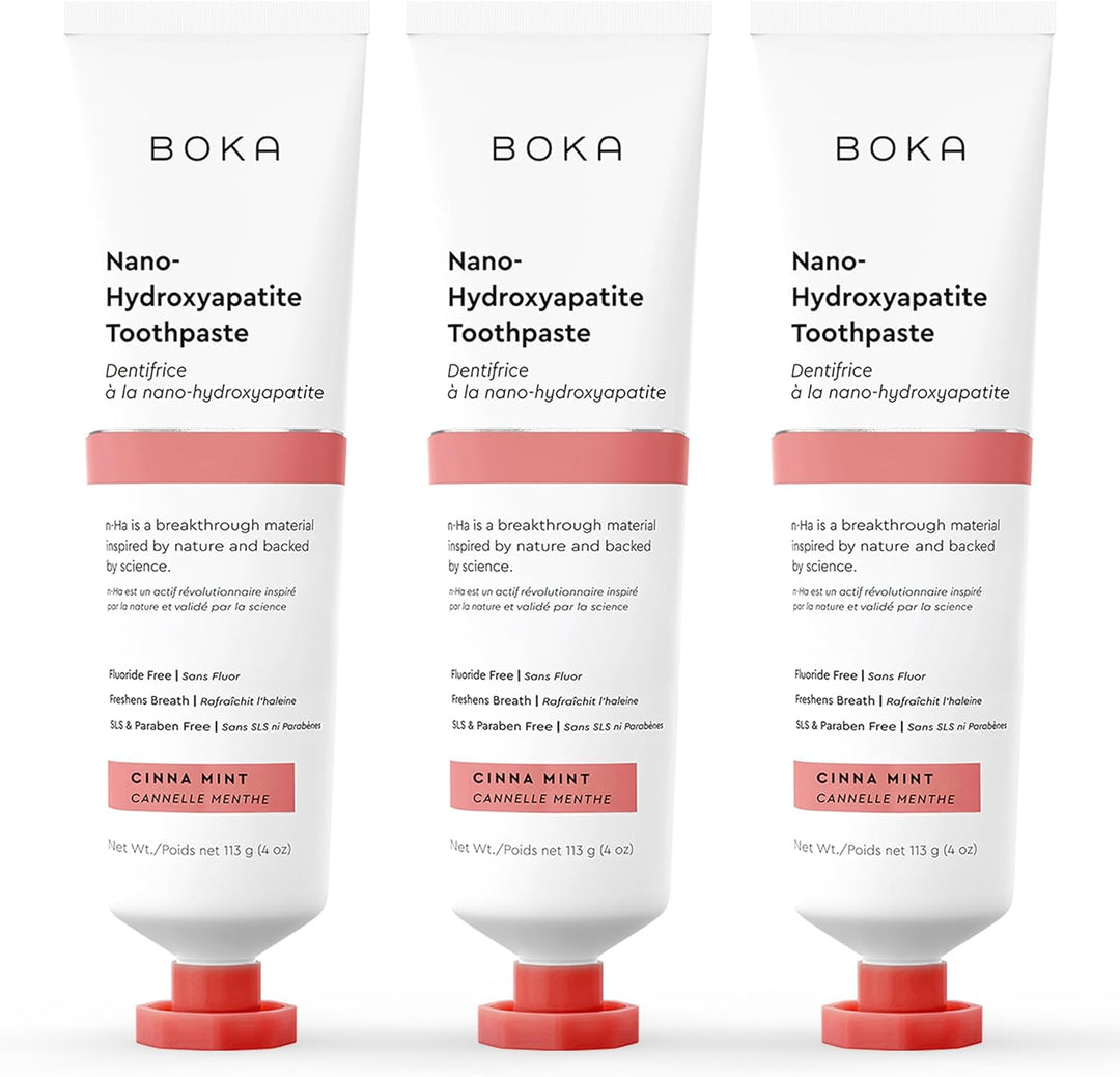 Boka Pasta de dientes sin flúor, pasta de dientes nano hidroxiapati...