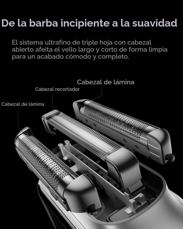 Laifen P3 Pro - Afeitadora eléctrica de 3 cuchillas, motores lineal...