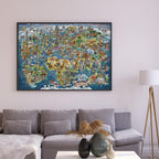 Anatolian Puzzle - Maravilloso mapa del mundo, rompecabezas de 3000 piezas, 4923, multicolor