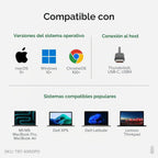Plugable Base Thunderbolt 4 para cuatro monitores de 100 W, la estación de acoplamiento Thunderbolt conecta hasta cuatro monitores 4K para portátiles Windows y Mac, 2x HDMI, 4x Thunderbolt 4/USB C