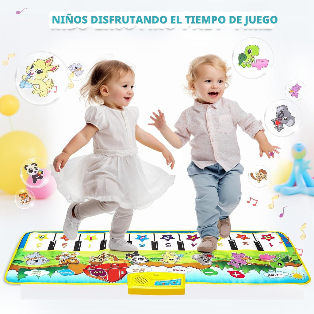 Alfombrilla de piano, tapete musical, piano de piso, juguetes para niños
