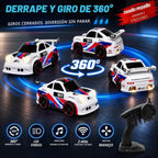 Coche de deriva RC con efecto chispa, coche de acrobacias con