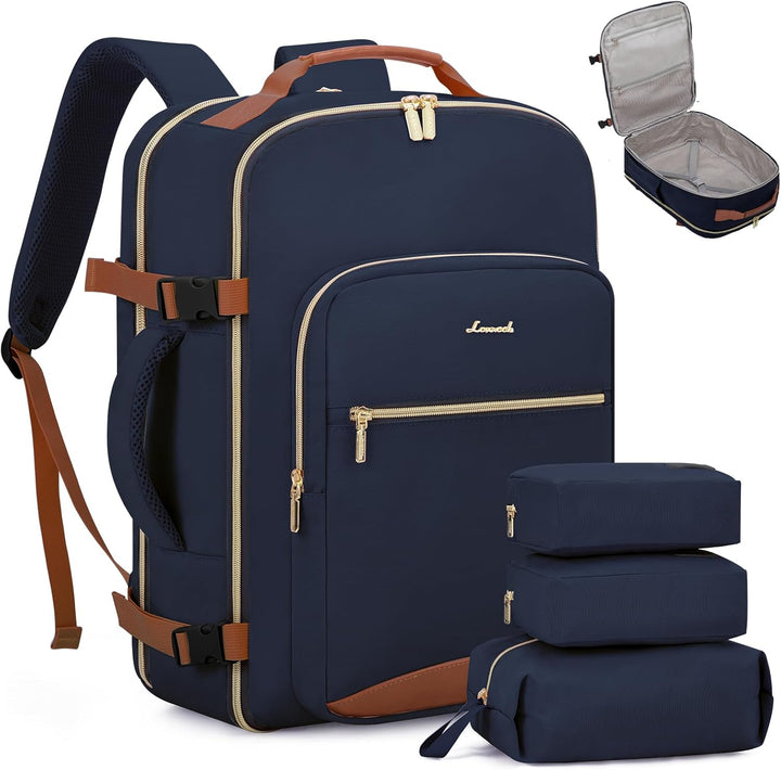 LOVEVOOK Mochila de viaje para mujeres y hombres, 50 L, aprobada po...