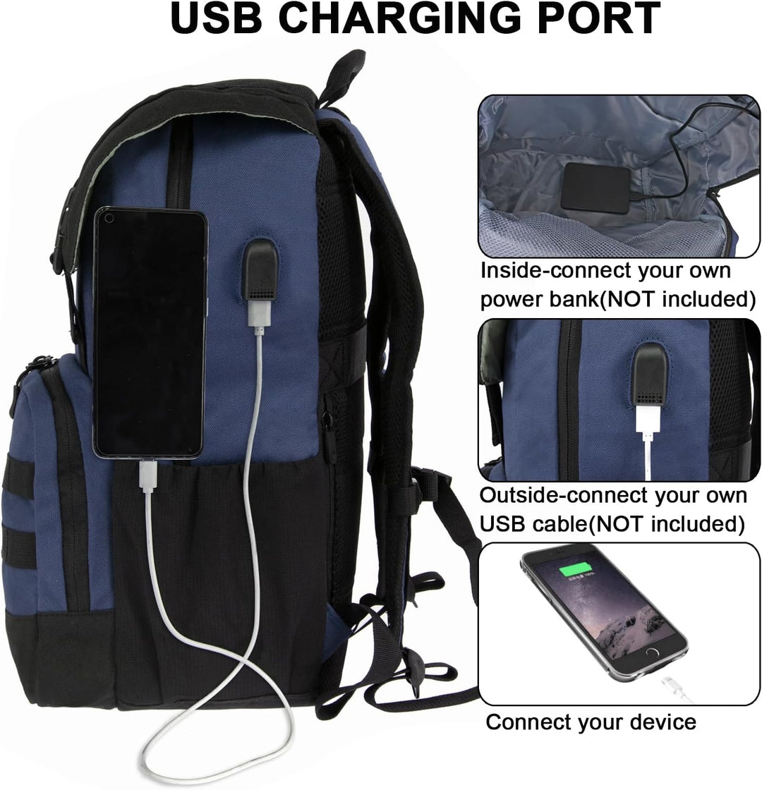 WOLT Mochila para laptop con puerto de carga USB para portátiles de...