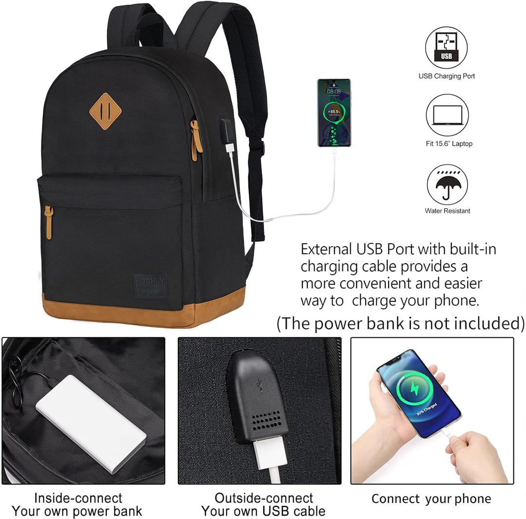 KOPHLY Mochila Grande de Equipaje de Mano para Portátil para Viajes...