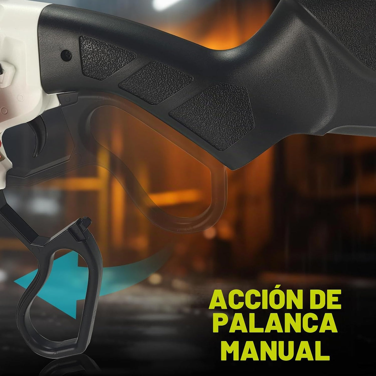 BIU BLASTER Lanzador de dardos de espuma de acción de palanca a partir de